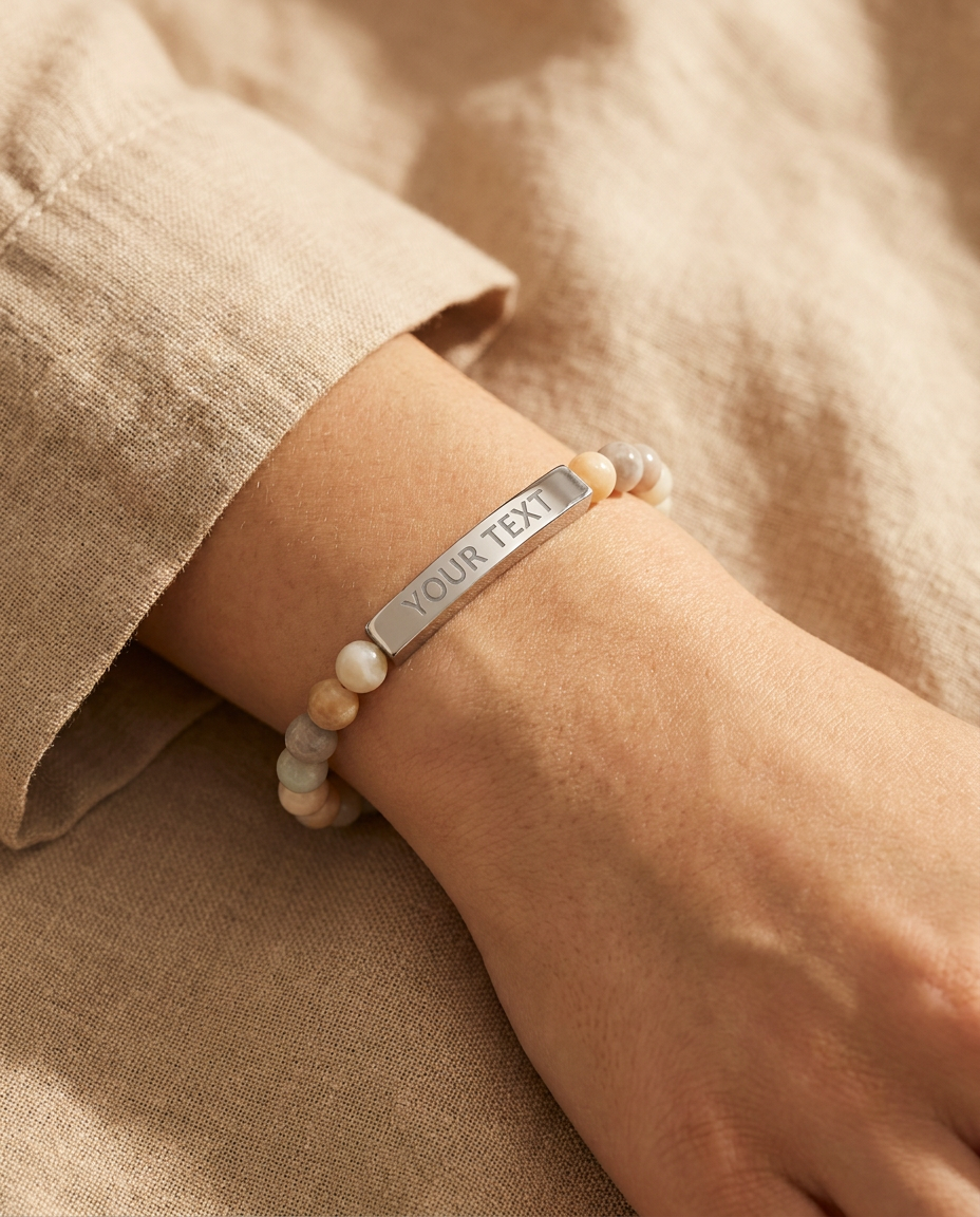Natürstein Armband Handgelenk
