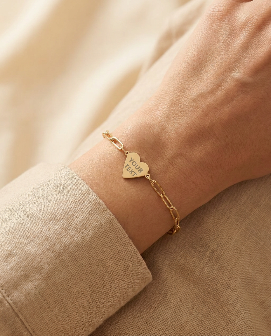 Paperclip Armband Handgelenk