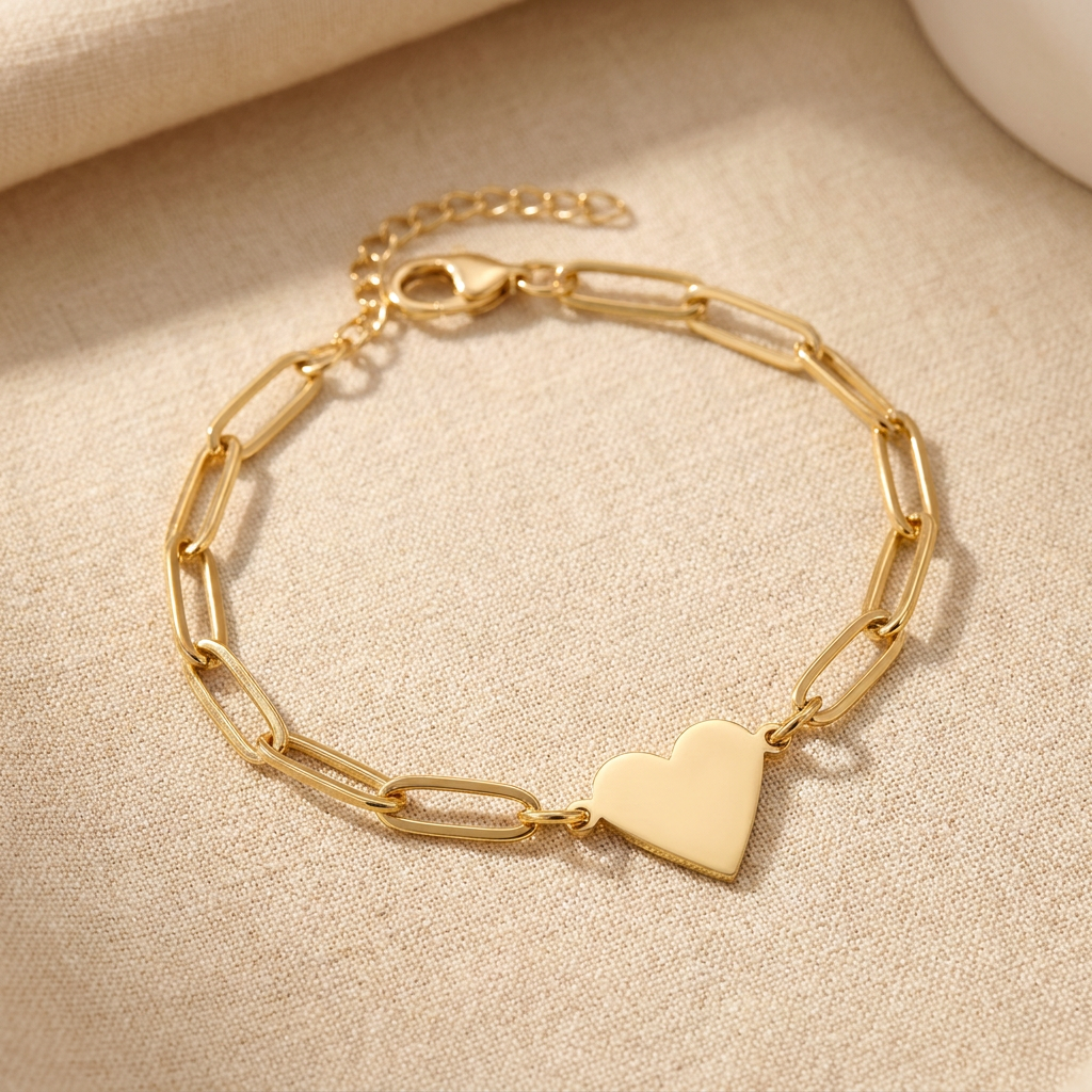 Paperclip Armband Flatlay
