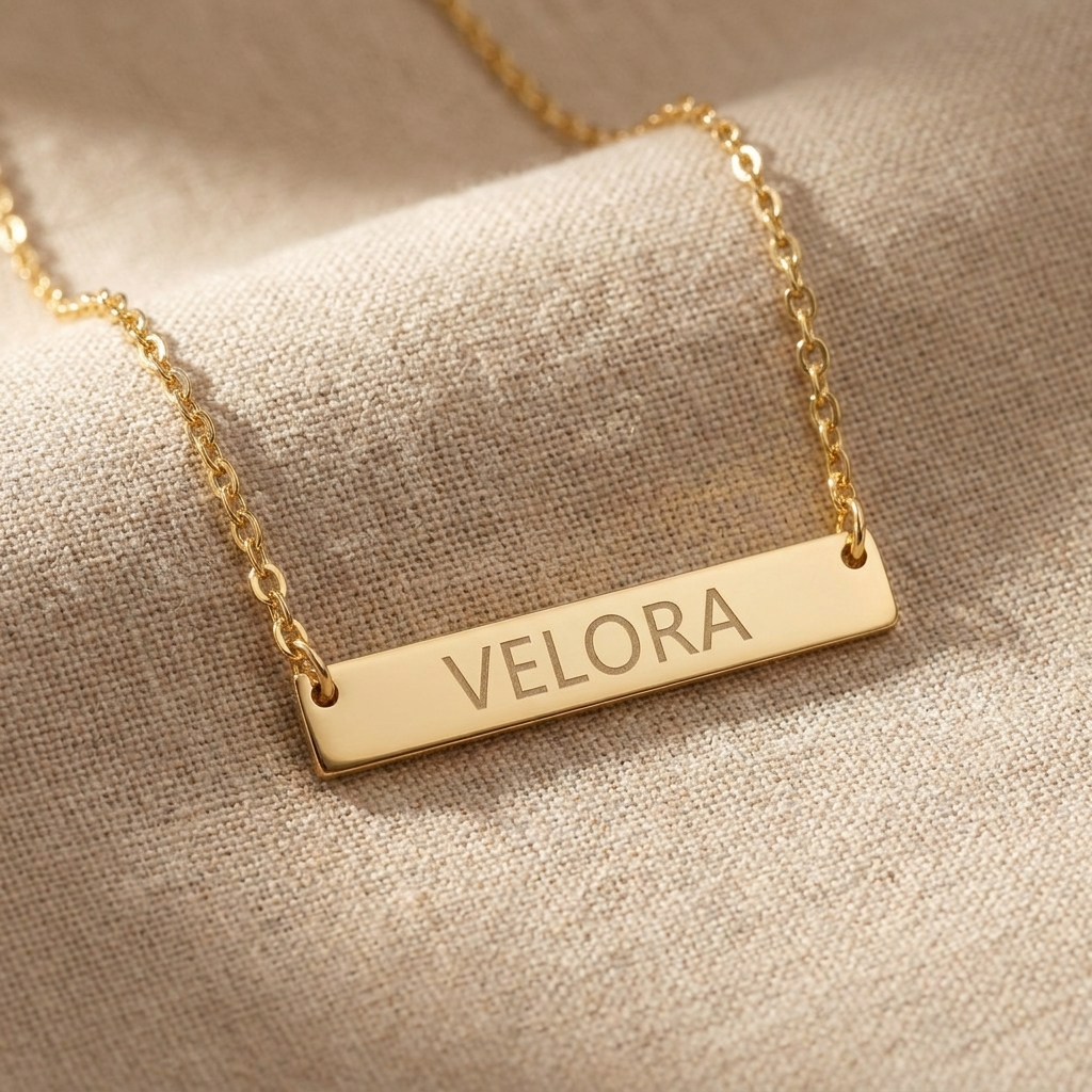 Namenskette Horizontal VELORA