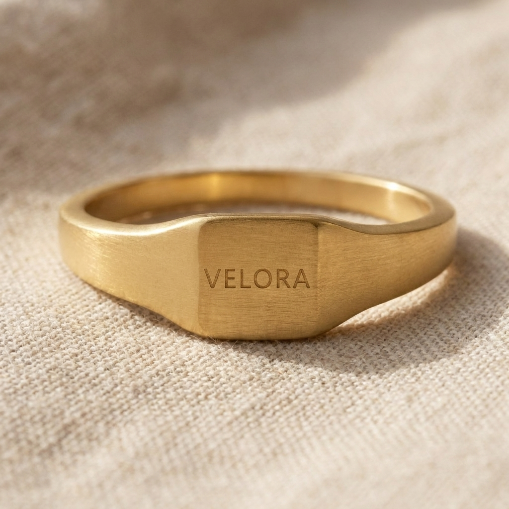 Siegelring Quadrat VELORA