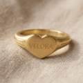 Herz Siegelring VELORA